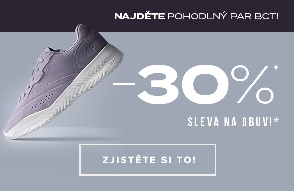 Boty 30% levnější!