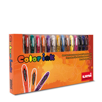 Set de Rotuladores Uni Mitsubishi Purpurina 15U