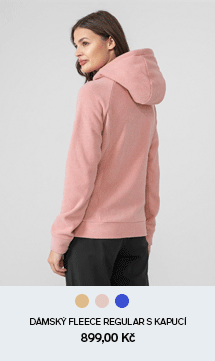Dámský fleece s límcem regular