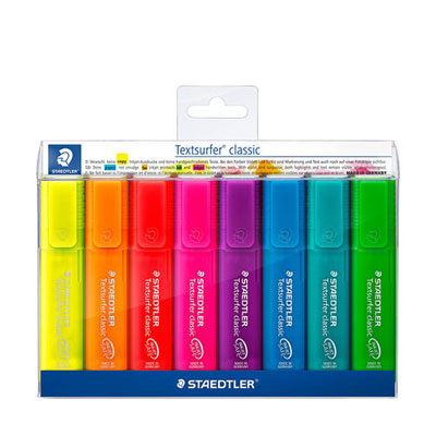 Retoladors Fluorescents Staedtler 8 colors