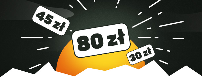 Kody rabatowe na 30, 45, 80 zł