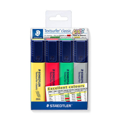 Marcadores fluorecentes Staedtler Textsurfer 364 Excellent 4U